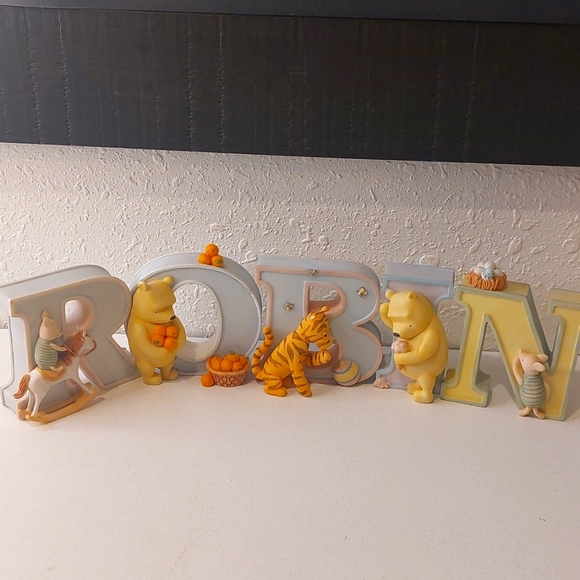 Disney Other - Disney Winnie the Pooh 'ROBIN' Decorative Letters for Baby or Child's Ro…